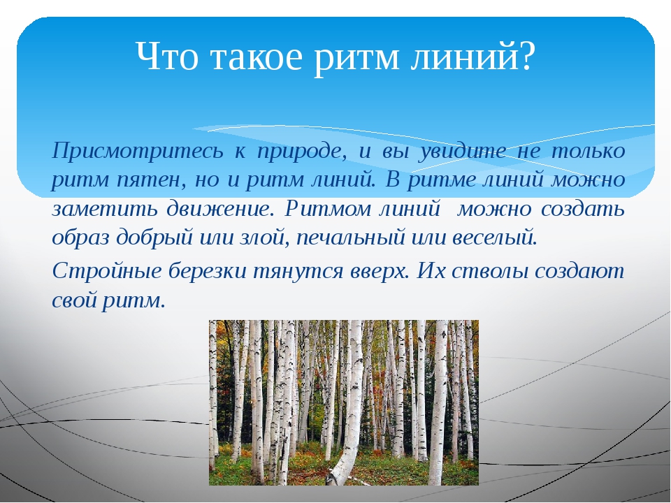 Ел линии. Ритм пятен в природе. Ритм линий в изобразительном искусстве. Линейные ритмы в природе. Что такое ритм линий изо 2 класс презентация.