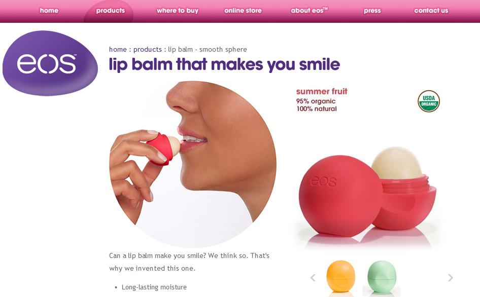 Eos utility. EOS Lip Balm сертификат соответствия.