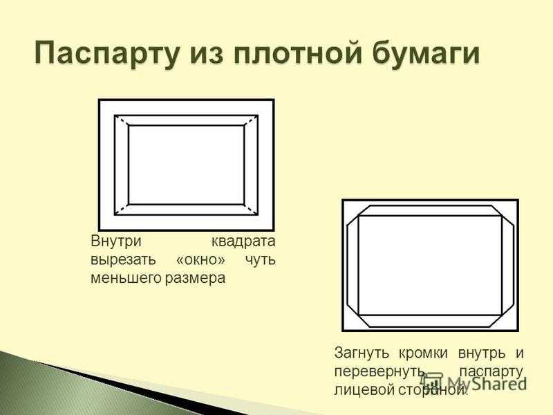 Как оформить картину в паспарту своими руками