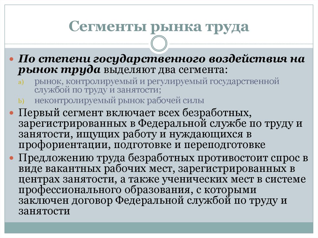 Понятие рынка труда. Сегменты рынка труда. При сегментации рынка труда по отраслевому признаку выделяют. Сектора рынка труда. Сегментация рынка труда.