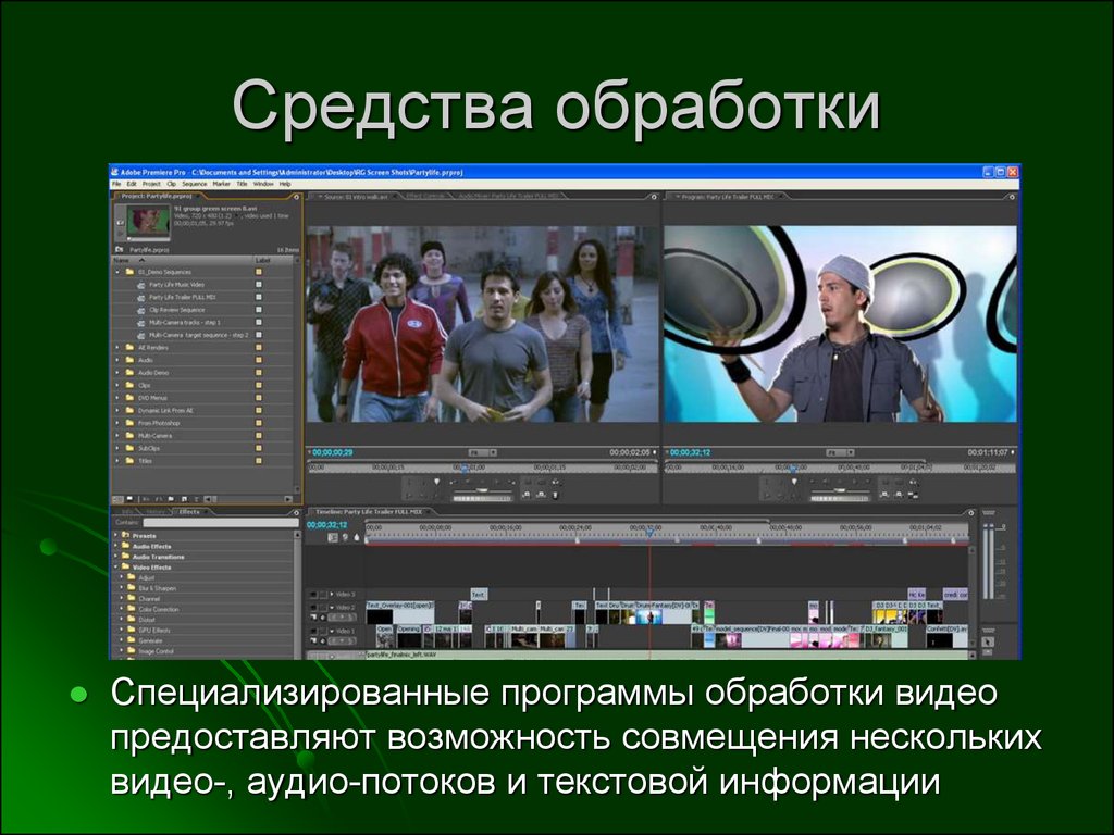 Обработать виде. Программы обработки звуковой и видеоинформации. Программы для обработки информации. Программы для обработки. Обработка презентации.