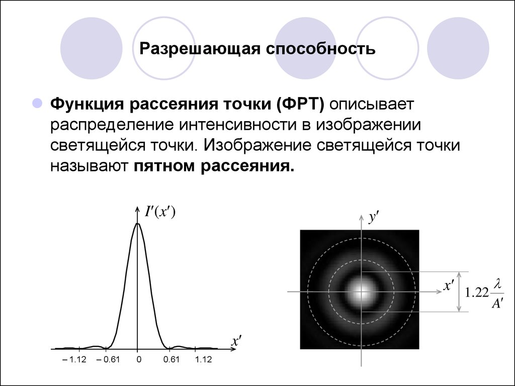 В каких единицах измеряется разрешающая способность изображения