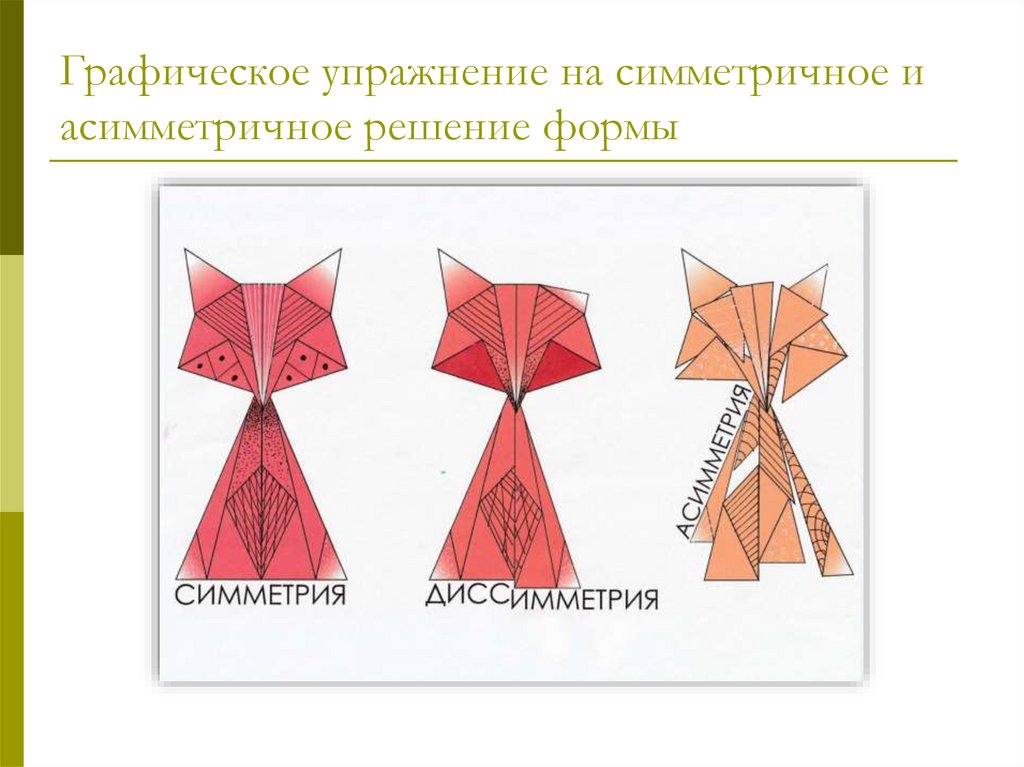 Какой рисунок лучше симметричный или асимметричный