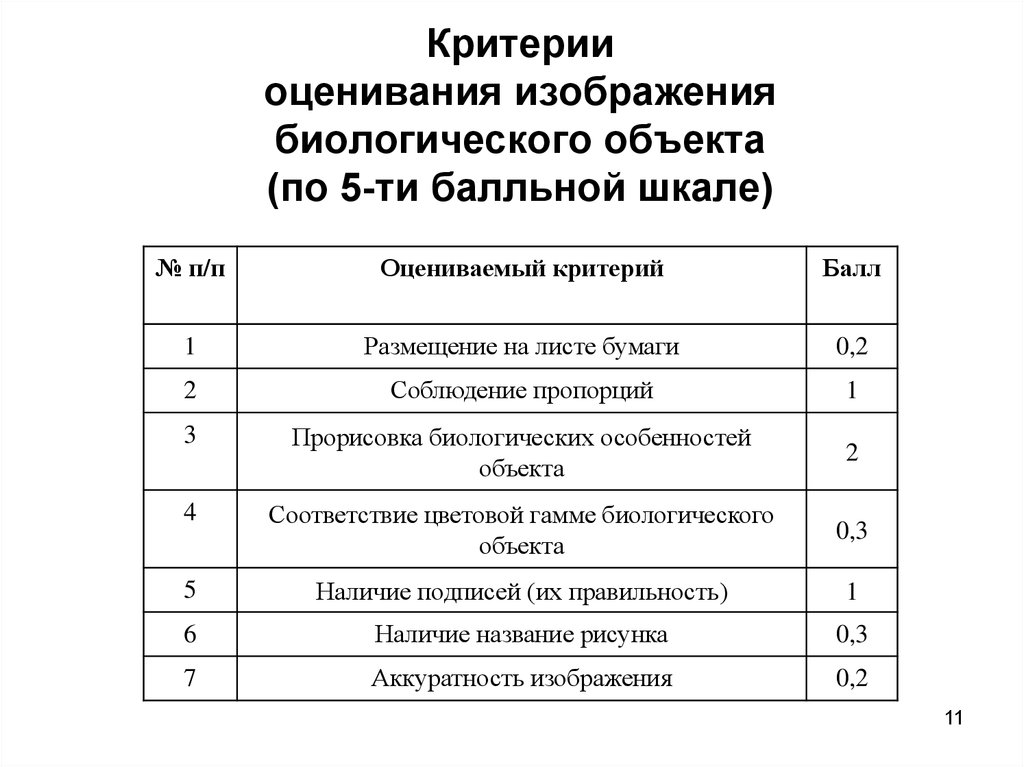 Как оценить рисунок