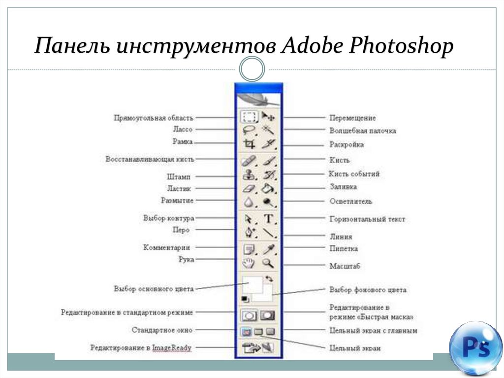 Панель инструментов Adobe Photoshop. Графический редактор Adobe Photoshop панель инструментов. Adobe Photoshop основные инструменты и возможности. Инструменты графического редактора Adobe Photoshop.