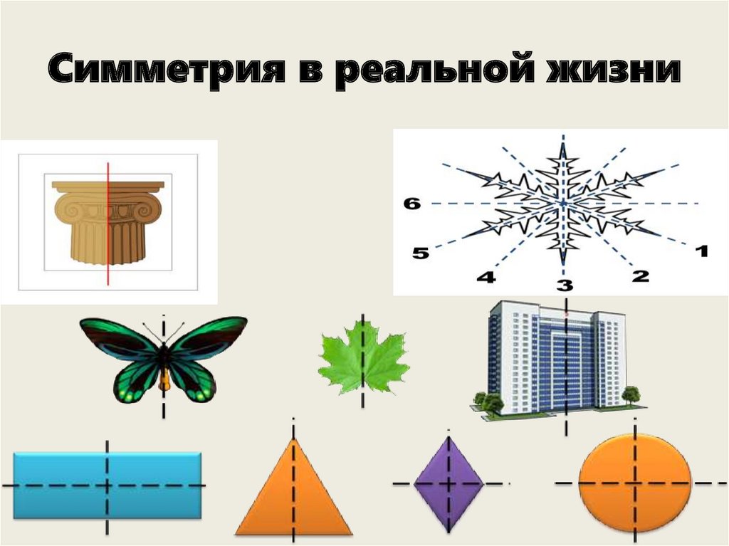 Расскажи по рисункам где нужна и важна симметрия