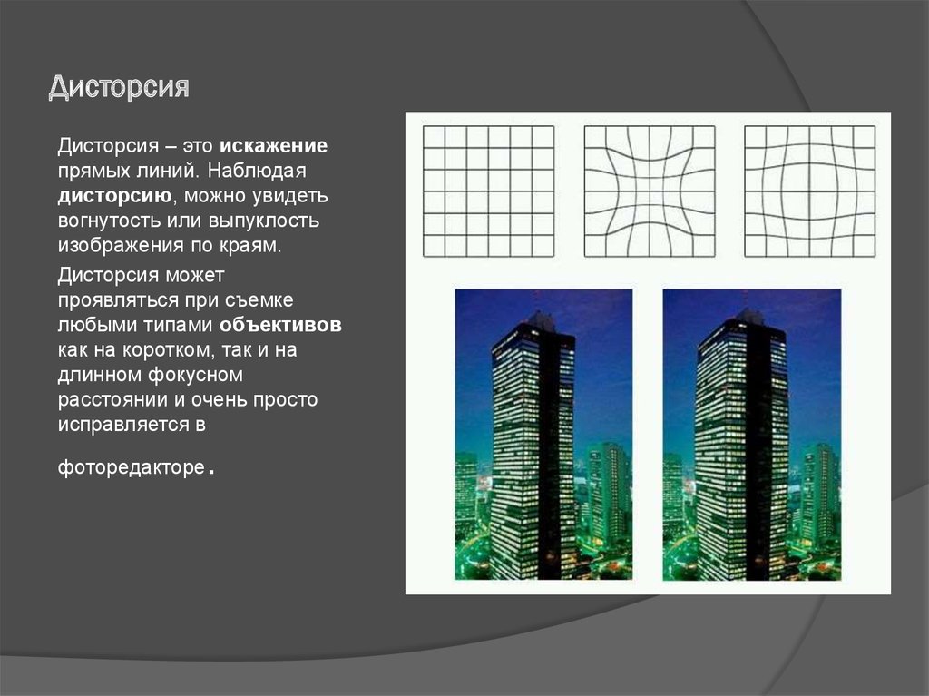 Оптическое искажение изображения 9 букв