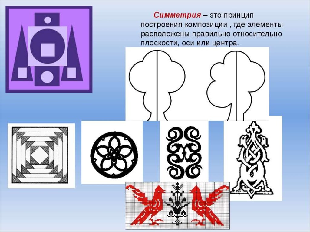 Симметрия и асимметрия в композиции презентация