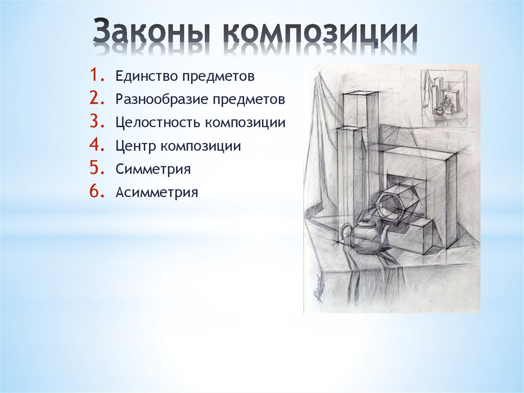 Композиция правила в рисунке