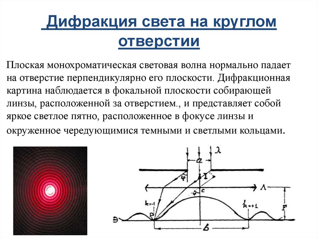 Дифракционная картина это чередующиеся линии разной толщины соответствующие