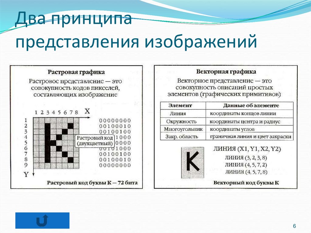 Информатика 7 9 класс. Изображение в растровой графике. Представление растрового изображения. Способ представления изображения в векторной графике. Растровые коды.