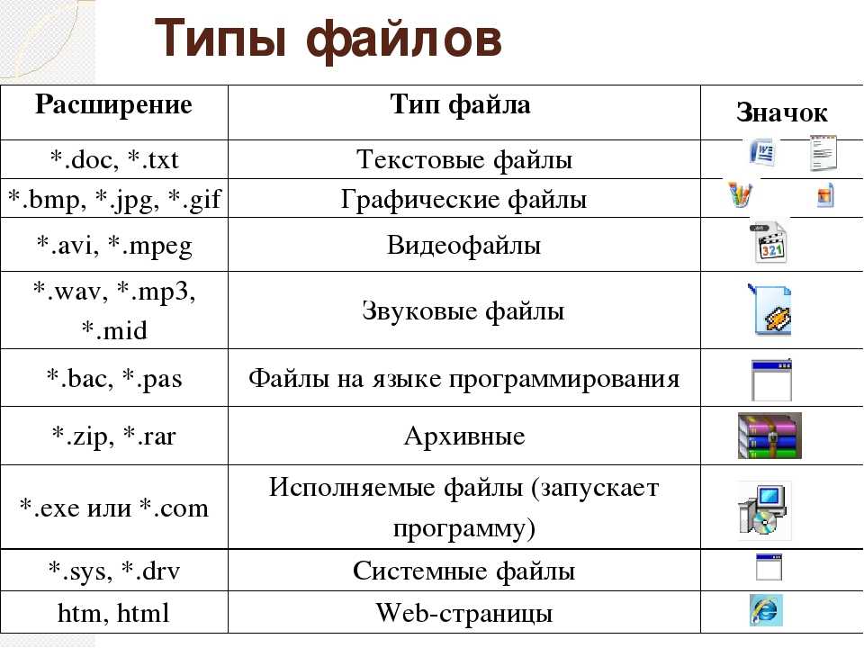 Виды изображений информатика