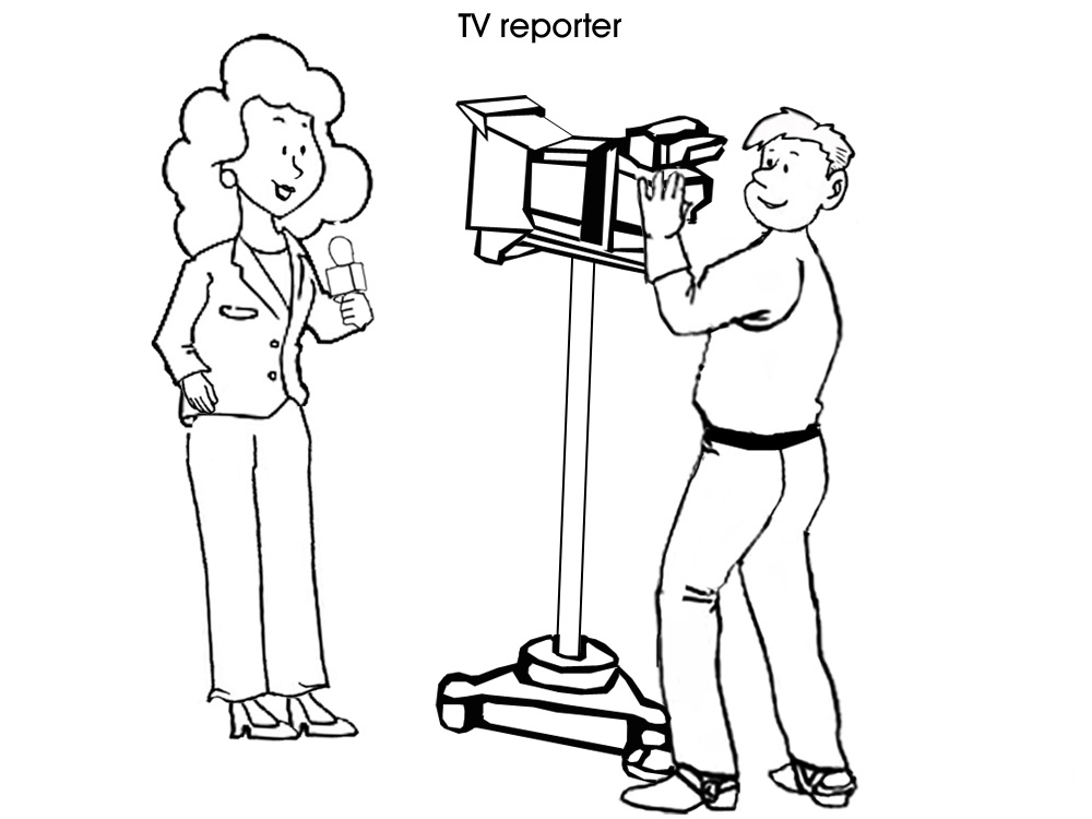 Интервью репортаж рисунок