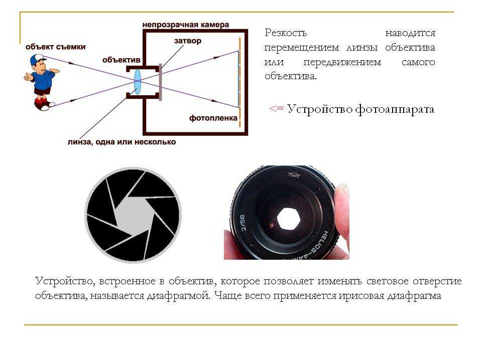 Части фотоаппарата названия в картинках