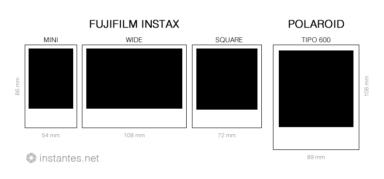 Формат фото полароид размеры