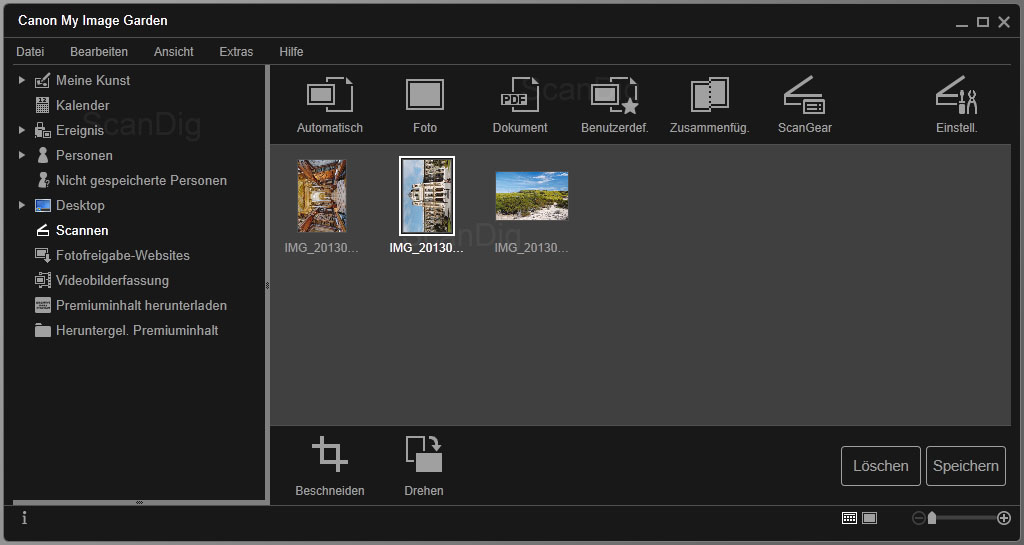 Canon web utility