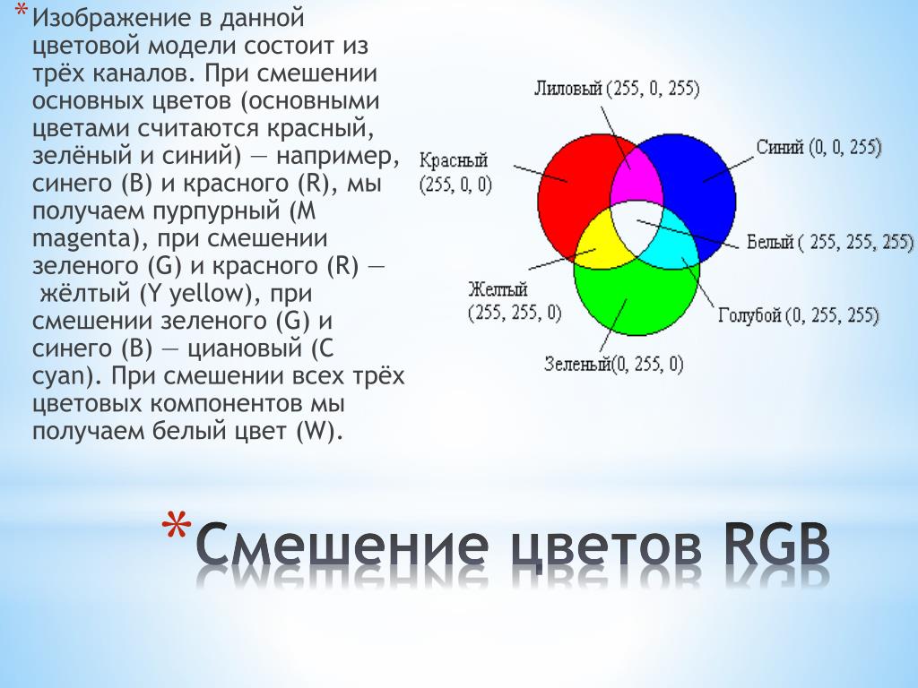 Синий плюс розовый. RGB смешение цветов. RGB смешивание красного зеленого и синего. Красный синий зеленый. Красный зеленый желтый синий цветовая модель.