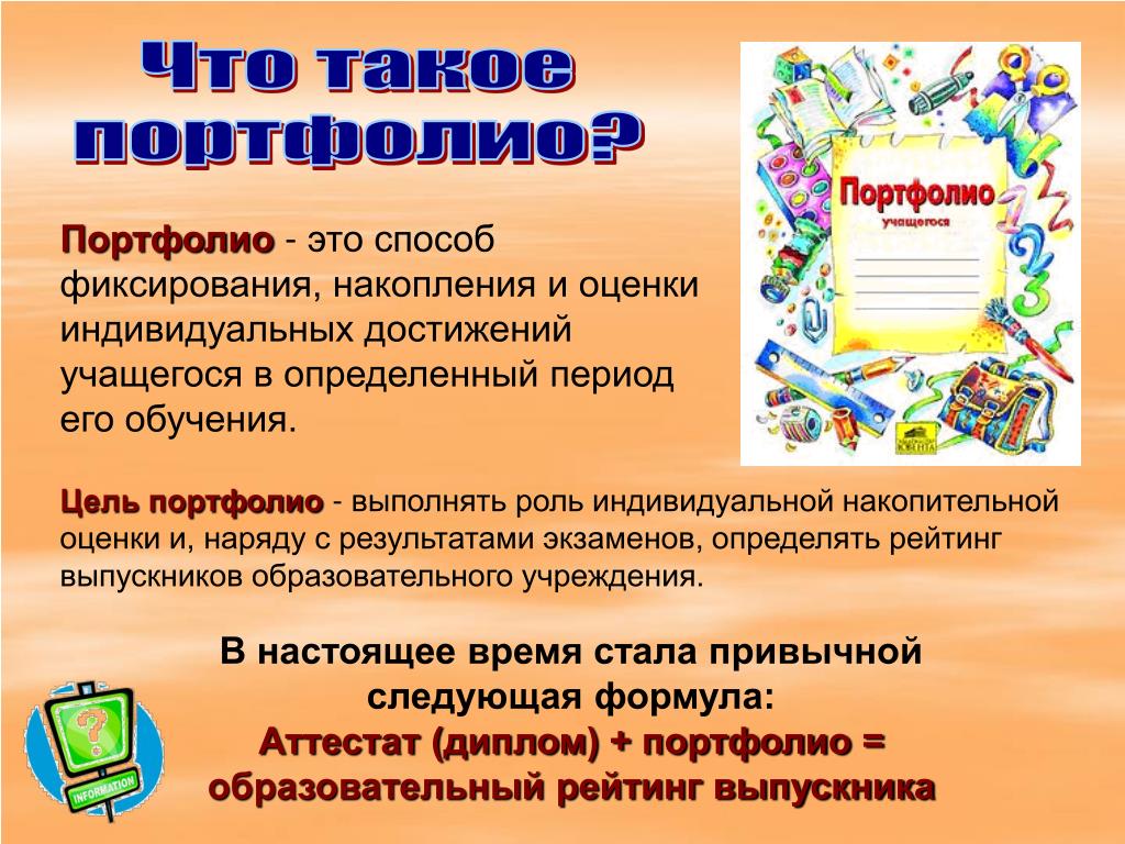 Презентация портфолио это