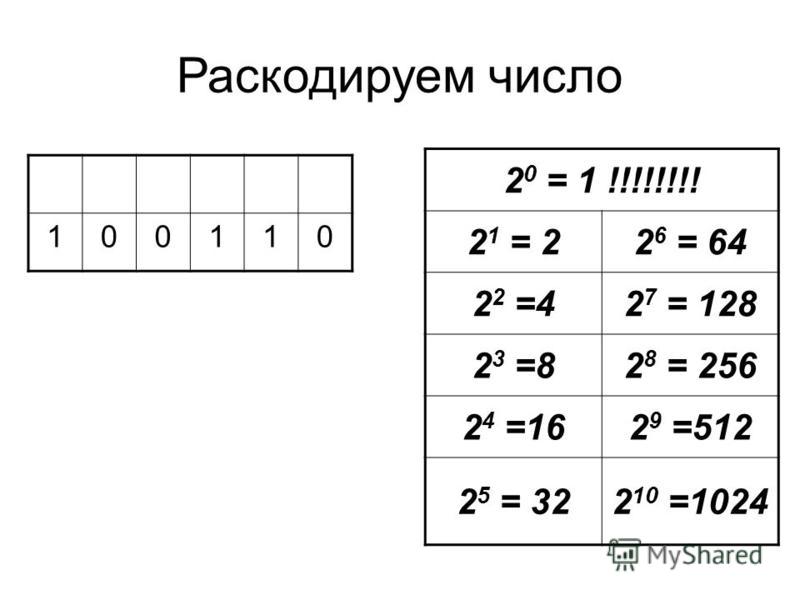 Делители числа 256