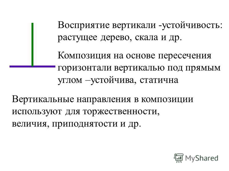 Вертикаль значение. Горизонтали и вертикали в композиции. Композиционный приём 