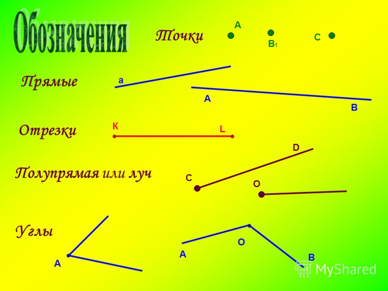 Картинки прямая луч отрезок