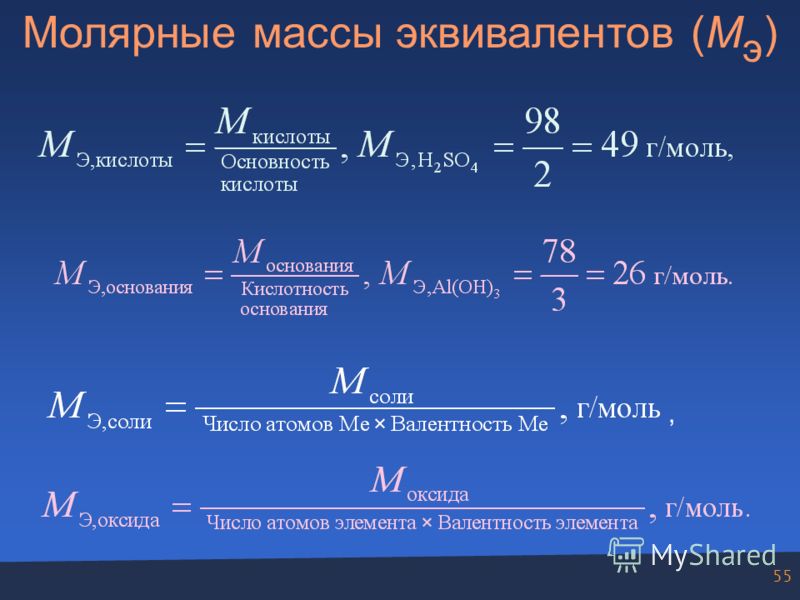 Молярная масса кислоты