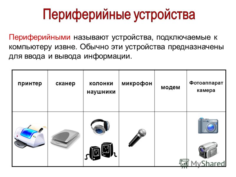 Какие устройства называются