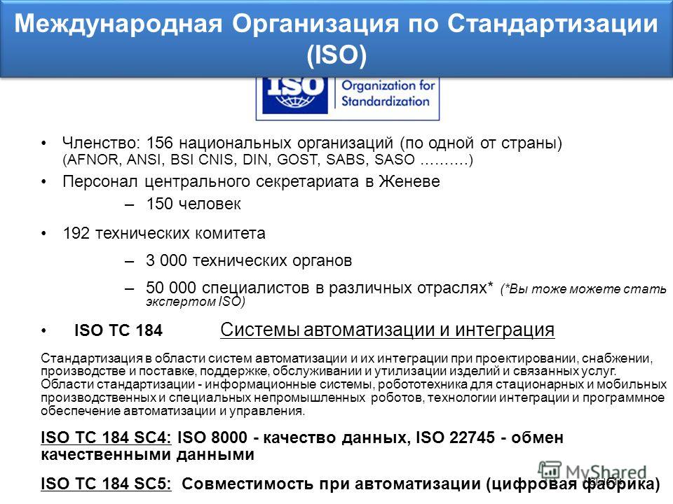 Iso как расшифровывается аббревиатура в фотографии