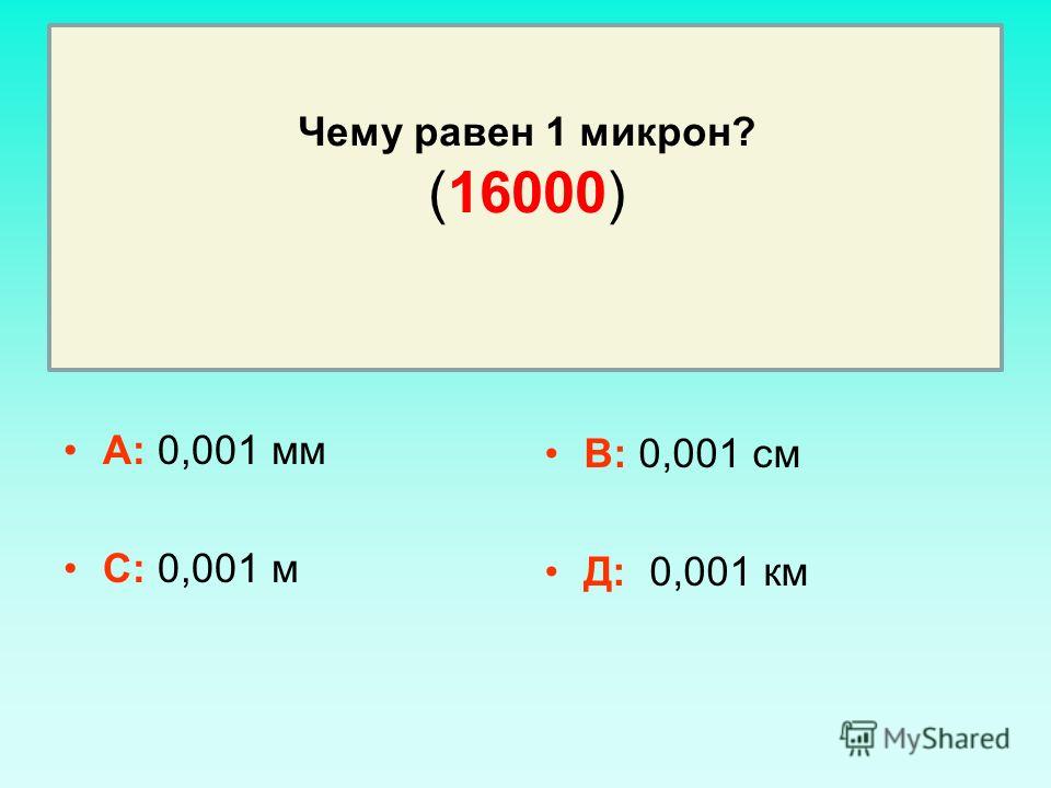 1000 микрон в мм