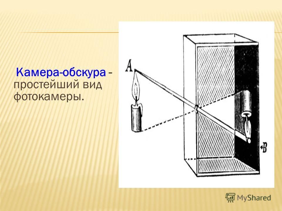 Камера обскура фото своими руками