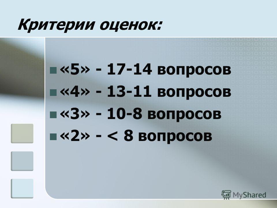 Оценка 16. Критерии оценивания теста из 18 вопросов. Критерии оценивания теста 30 вопросов. Критерии оценивания теста из 17 вопросов. Критерии оценивания теста из 9 вопросов.