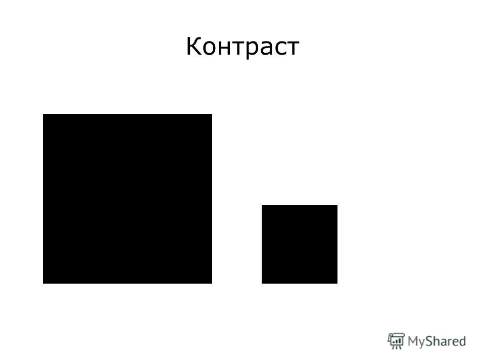 Что такое контраст изображения