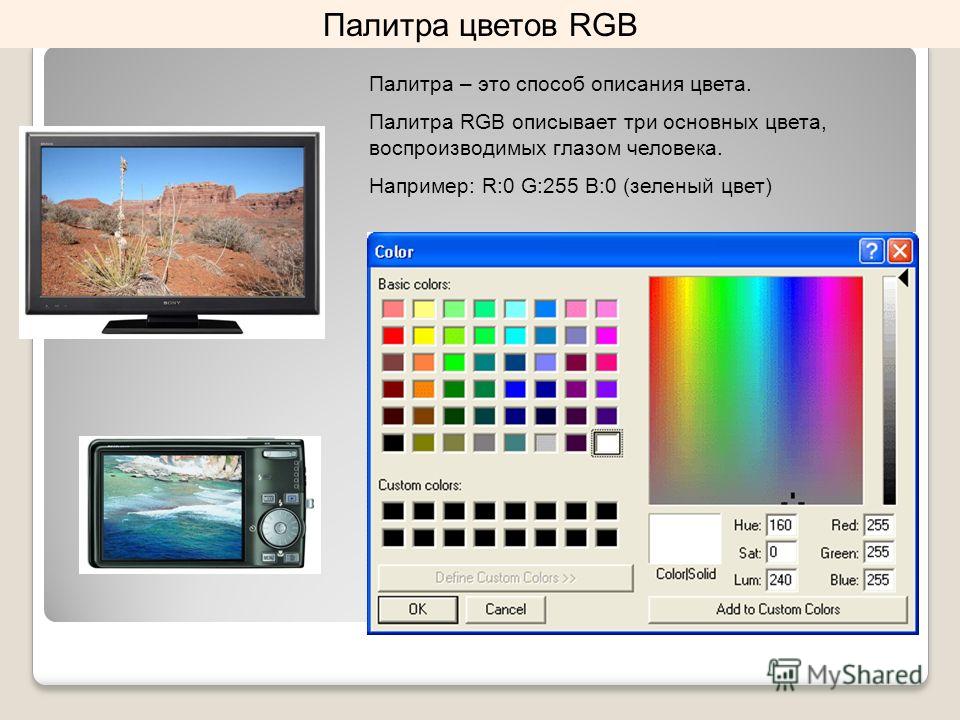 Как строится цветное изображение на мониторе