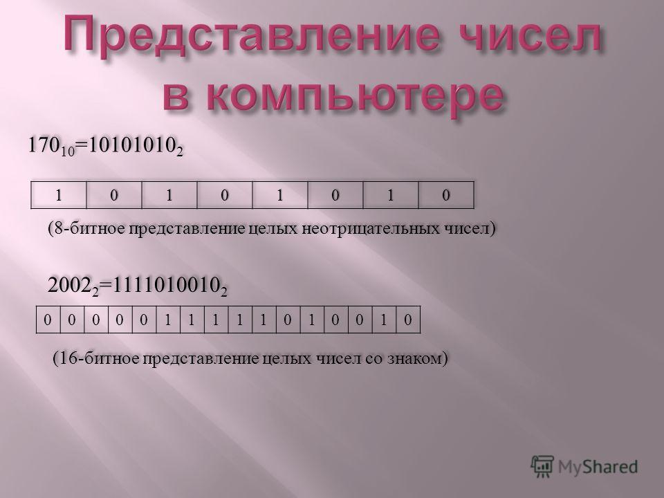 Разрядное представление числа. Битовое представление числа. 16 Разрядное представление числа. Представление чисел в компьютере 8 битное представление. Число 2 в битовом представлении.