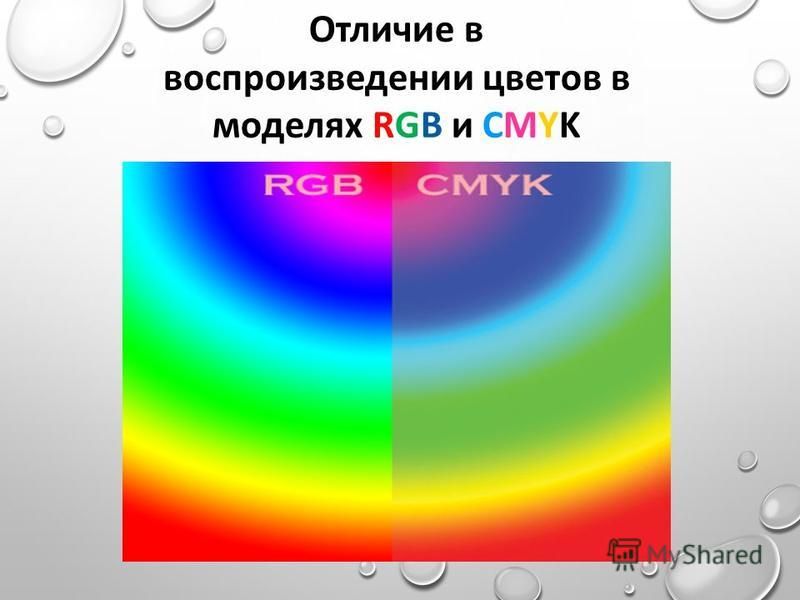 Различие цвета. Цветовая модель РГБ И Смук. Различия цветовых моделей RGB, CMYK, HSB.. Отличие в воспроизведении цветов в моделях RGB И сmyk. Цвета RGB И CMYK разница.