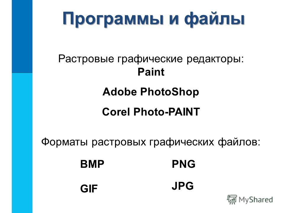 Форматы растровых графических файлов