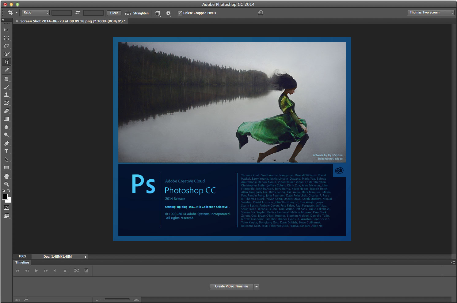 Интерфейс Photoshop cc 2014