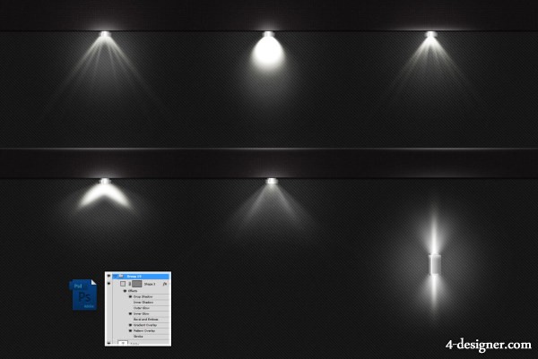 Освещение в фотошопе. Освещение для фотошопа. Подсветка для фотошопа. Светильники PSD. Эффект освещения в фотошопе.