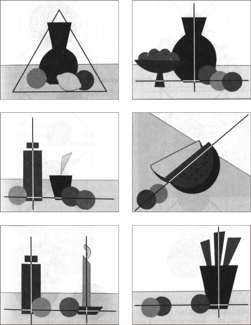 Ось композиции. Композиция ритм динамика статика симметрия асимметрия. Компоновка композиции. Композиция для натюрморта. Композиция натюрморта в рисунке.