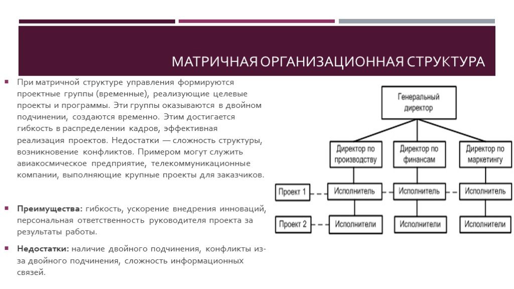 Матричный вид структуры