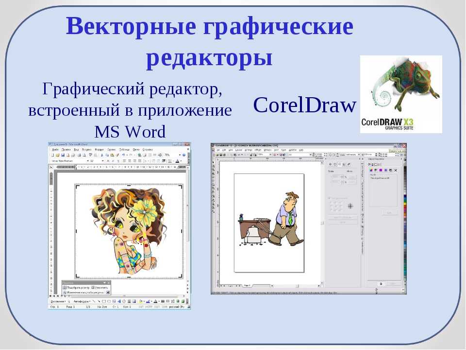 Векторные графические редакторы применяются в основном для обработки изображений
