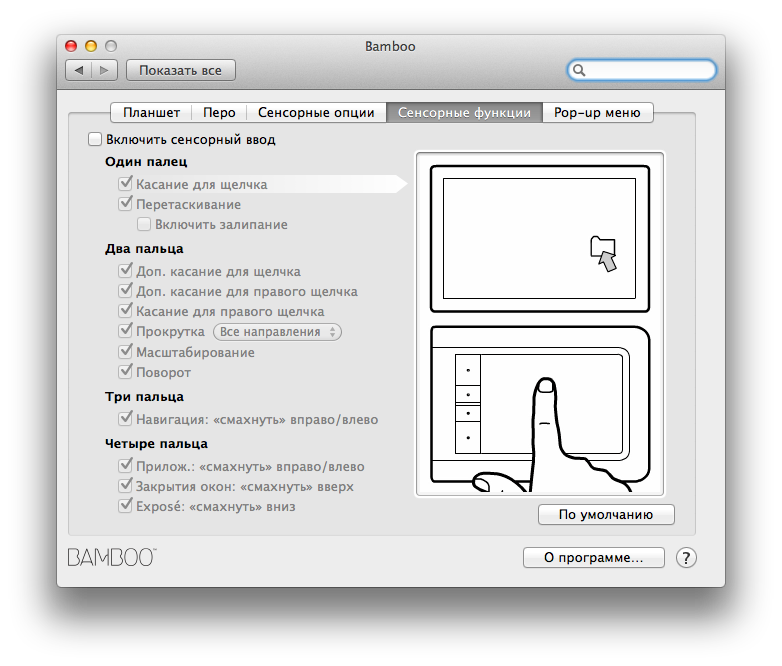 Не найдено ни одного поддерживаемого планшета wacom