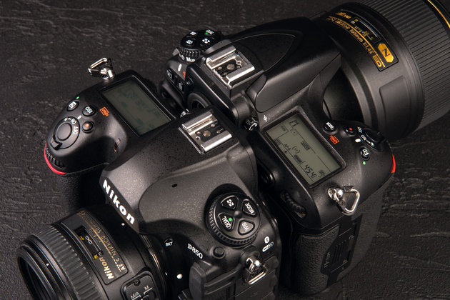Слева новый Nikon D850, справа — Nikon D810