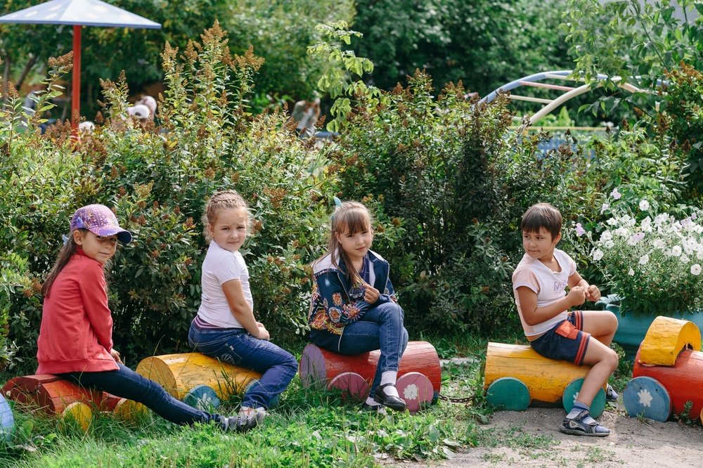 Фото детей в саду