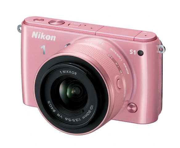 Nikon 1 S1 общий вид розовый цвет
