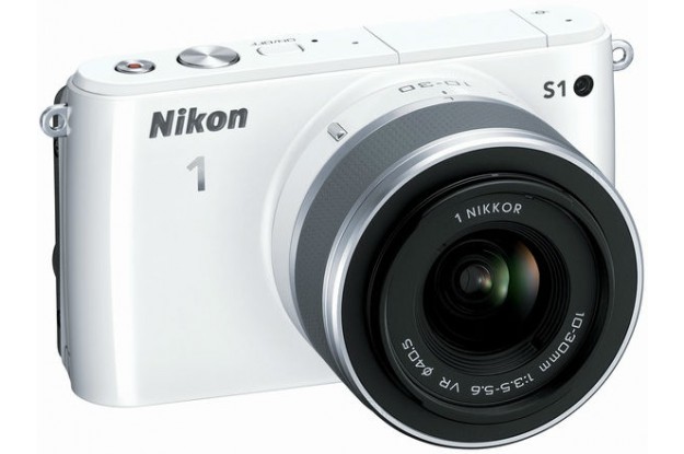 Nikon 1 S1 общий вид белый цвет