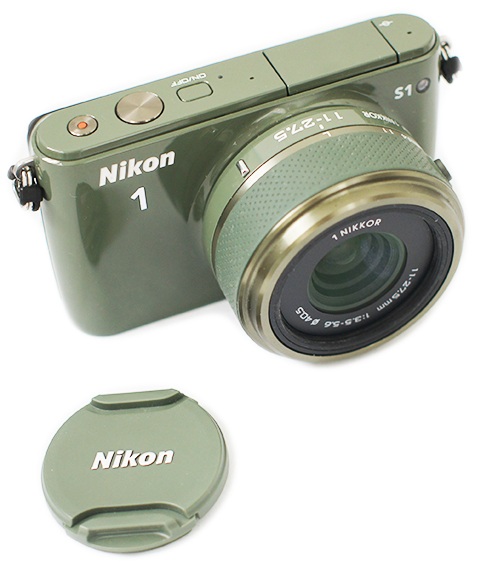 Nikon 1 S1 общий вид зеленый цвет