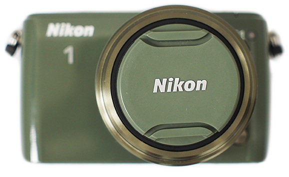 Nikon 1 S1 вид спереди зеленый цвет 