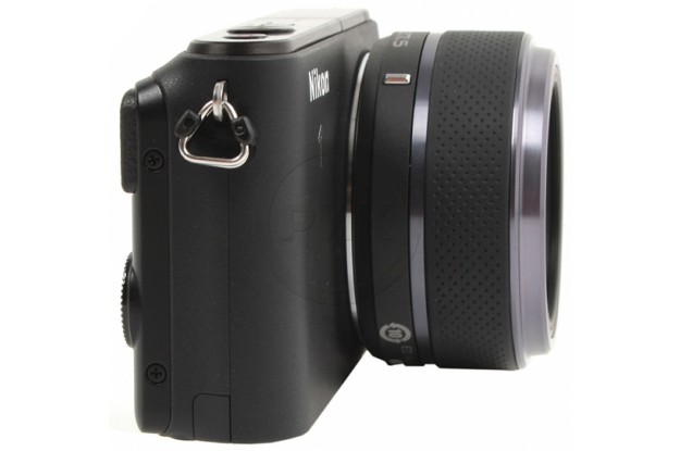 Nikon 1 S1 вид сбоку черный цвет 