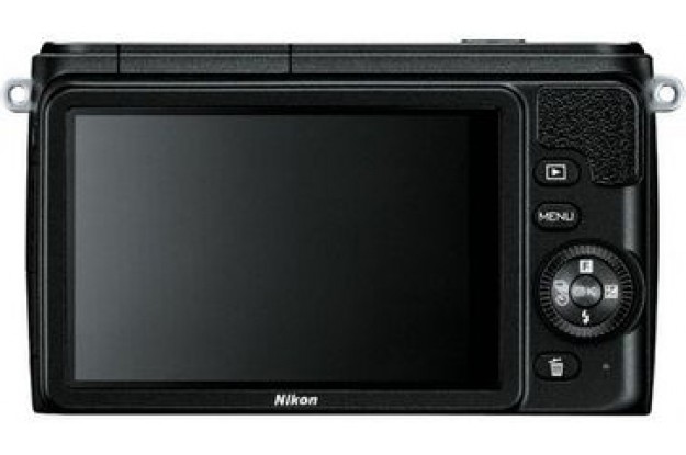 Nikon 1 S1 вид сзади черный цвет